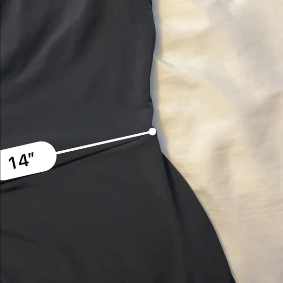 MNG black shirtsleeves jumpsuit size S. 96%polyester 4%elastane.-waist  25-26 - Picture 7 of 7